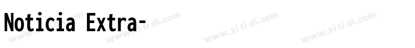 Noticia Extra字体转换